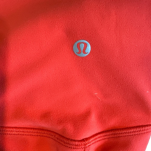 Lulu Lemon Leggings High Waisted size 8, Bright Orange - Picture 5 of 7